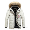 winter windproof padded quilted lining fleece men coats